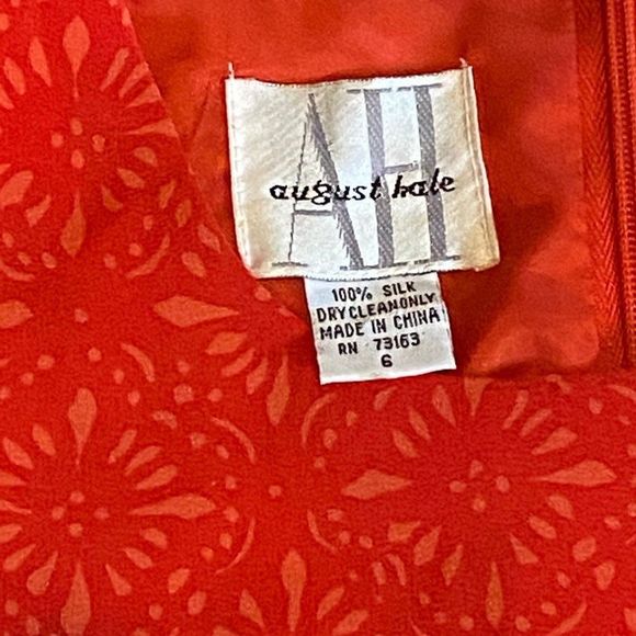 August Hale Gorgeous Silk VINTAGE Wrap Maxi Size 6 - Picture 6 of 8